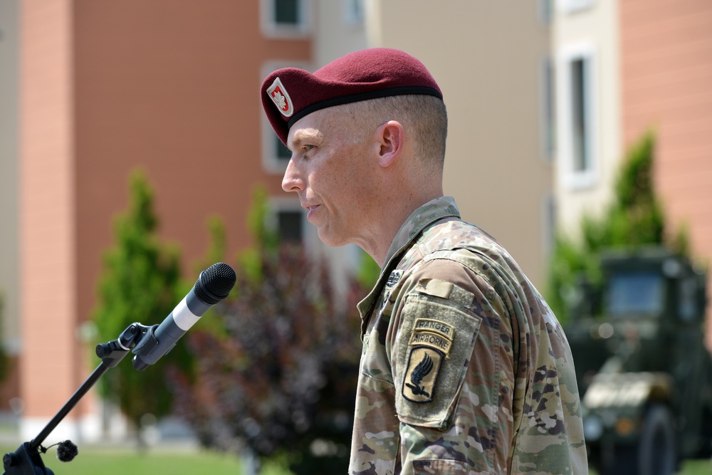 54th Brigade Engineer Battalion, 173rd Airborne Brigade Change of Command Ceremony, June 19, 2019