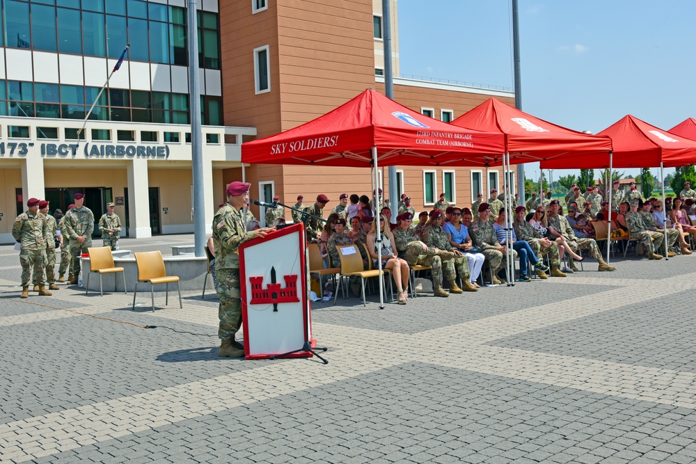 54th Brigade Engineer Battalion, 173rd Airborne Brigade Change of Command Ceremony, June 19, 2019