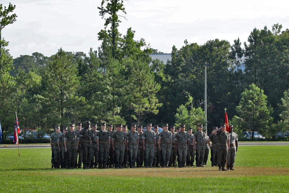 U.S. Marines with 8th Engineer Support Battalion Welcome New Commanding Officer During Ceremony