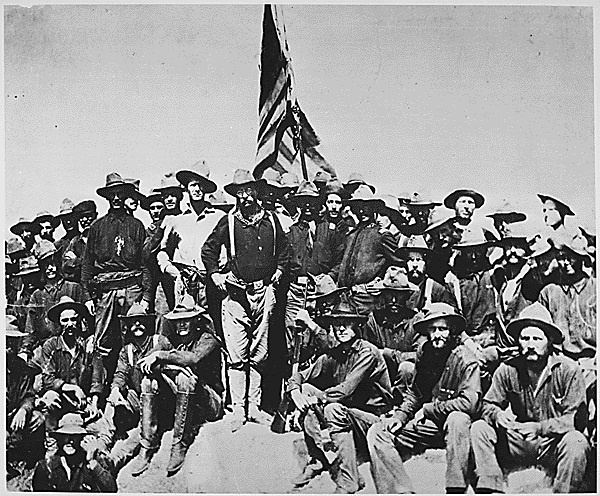 Teddy Roosevelt, Rough Riders, Spanish-American War, 1898