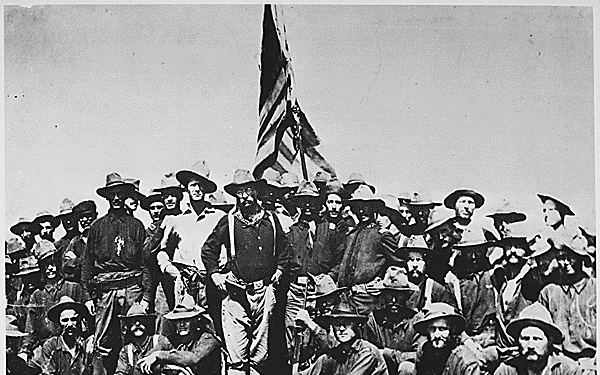 Teddy Roosevelt, Rough Riders, Spanish-American War, 1898