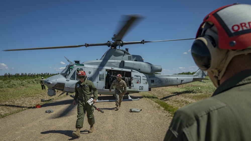 U.S. Marines conduct Forward Arming and Refueling Point operations in Canada