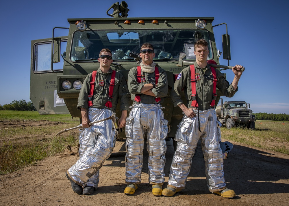 U.S. Marines conduct Forward Arming and Refueling Point operations in Canada