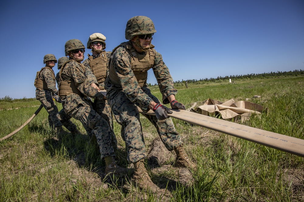 U.S. Marines conduct Forward Arming and Refueling Point operations in Canada