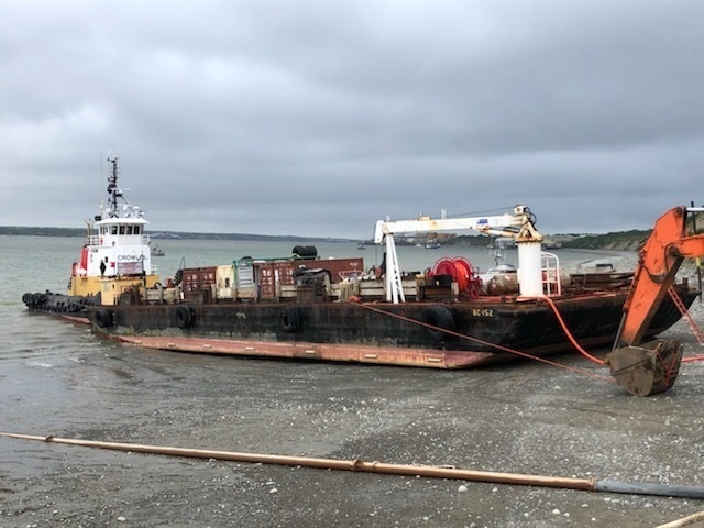 Coast Guard responds to fuel barge aground in Naknek, Alaska