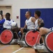 Warriors practice wheelchair rugby