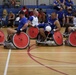 Warriors practice wheelchair rugby