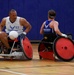 Warriors practice wheelchair rugby