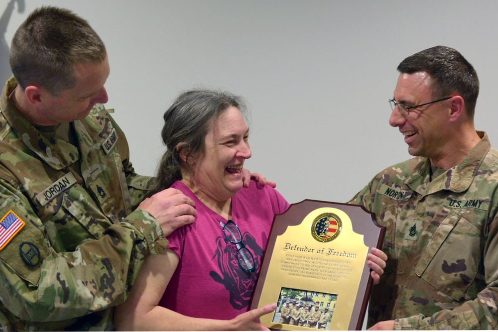 North Carolina Army National Guard honors the Soldiers with the 382nd Public Affairs Detachment during a welcome-home ceremony