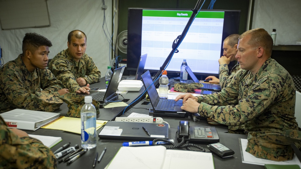 U.S. Marines with MWSS-471 prepare to conclude Sentinel Edge 2019