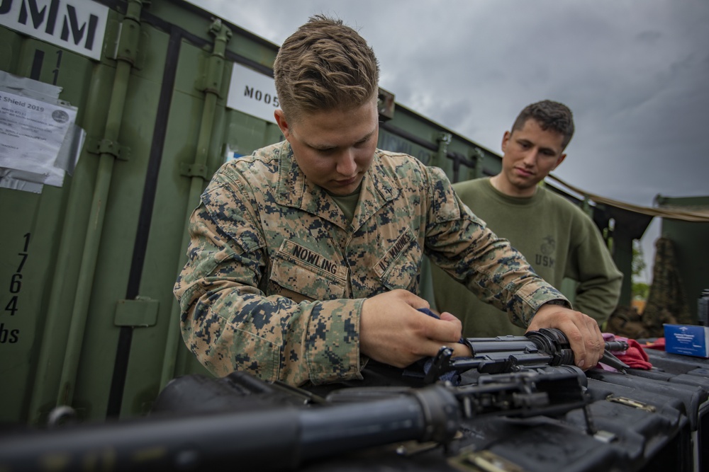 U.S. Marines with MWSS-471 prepare to conclude Sentinel Edge 2019