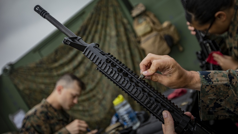 U.S. Marines with MWSS-471 prepare to conclude Sentinel Edge 2019