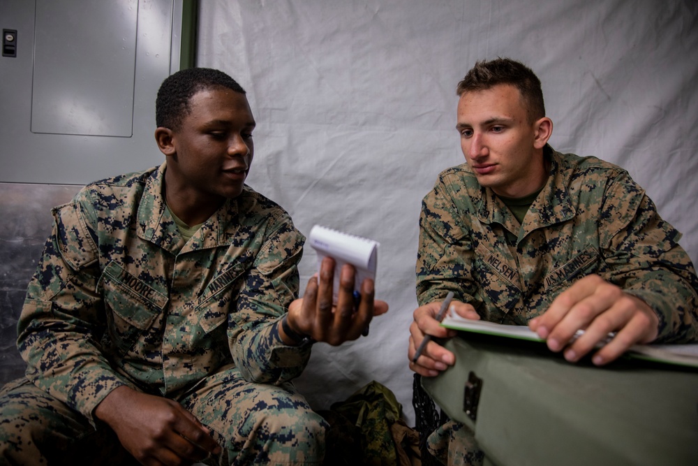 U.S. Marines with MWSS-471 prepare to conclude Sentinel Edge 2019