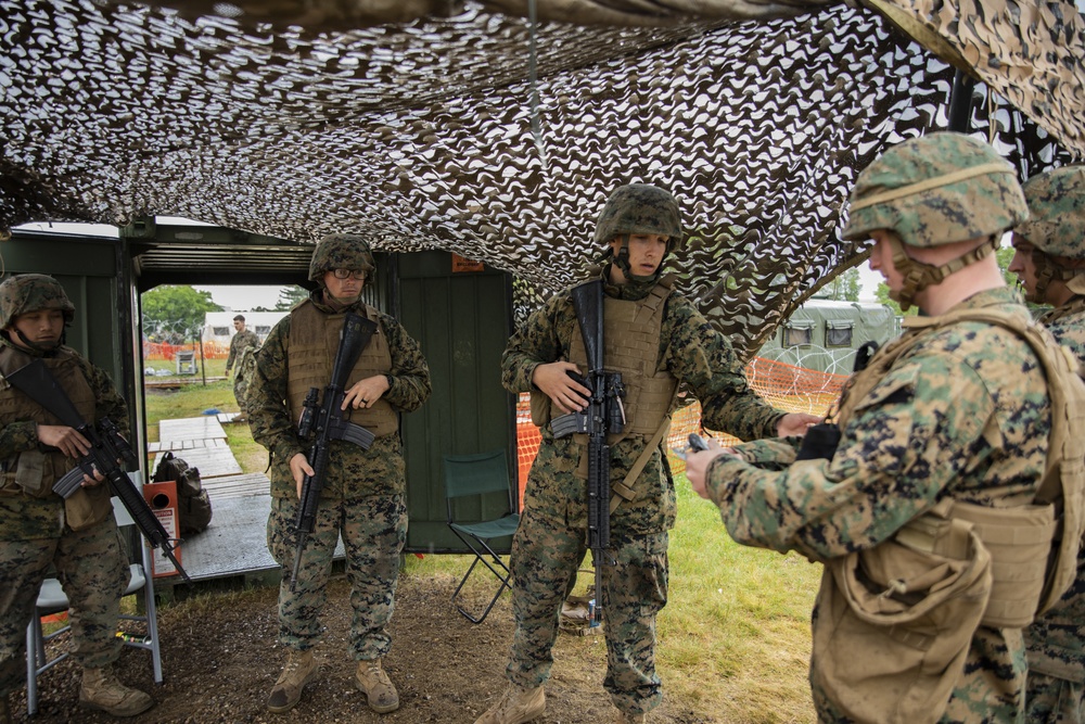 U.S. Marines with MWSS-471 prepare to conclude Sentinel Edge 2019