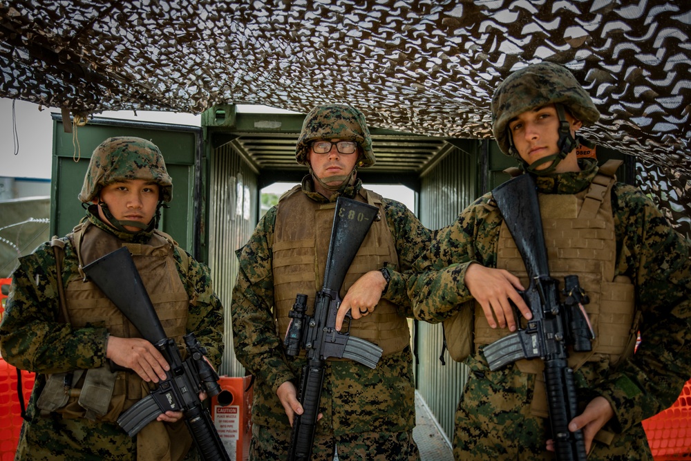 U.S. Marines with MWSS-471 prepare to conclude Sentinel Edge 2019