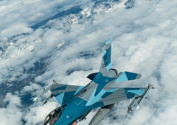 Red Flag-Alaska 19-2 KC-135 Aerial Refuels F-16s