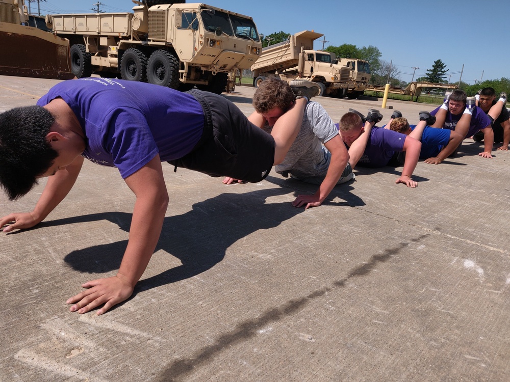 High School Students Do Push-ups