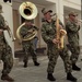 U.S. Naval Forces Europe Band perform an impromptu live rehearsal