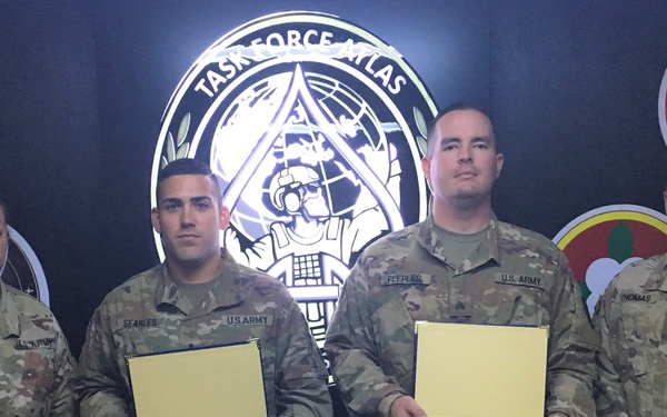 Soldiers Earn Former Wartime Service Shoulder Insignia
