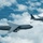KC-135 Performs Aerial Refuel With C-5