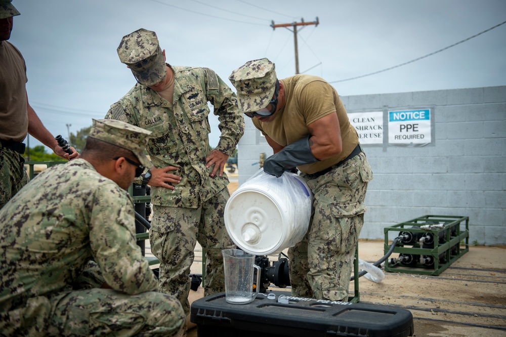 NMCB-133 Seabees Test Lightweight Water Purification System