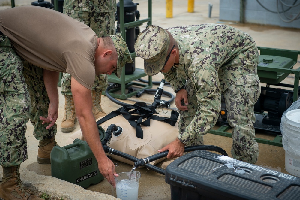 NMCB-133 Seabees Test Lightweight Water Purification System