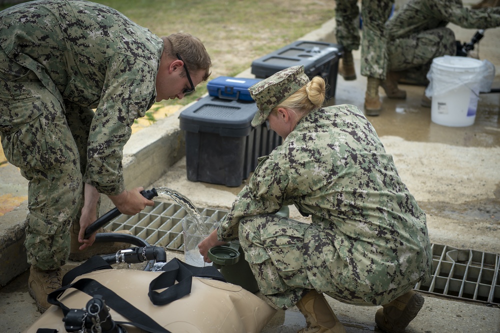 NMCB-133 Seabees Test Lightweight Water Purification System