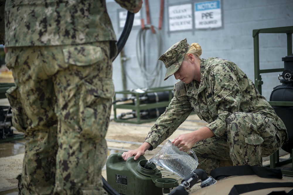 NMCB-133 Seabees Test Lightweight Water Purification System