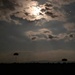 Full moon lights up the sky for night airborne exercise