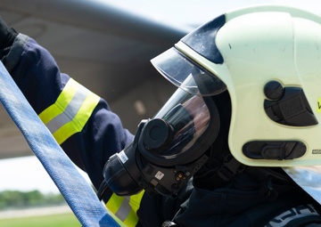 Czech Firefighters Train with 155th Air Refueling Wing