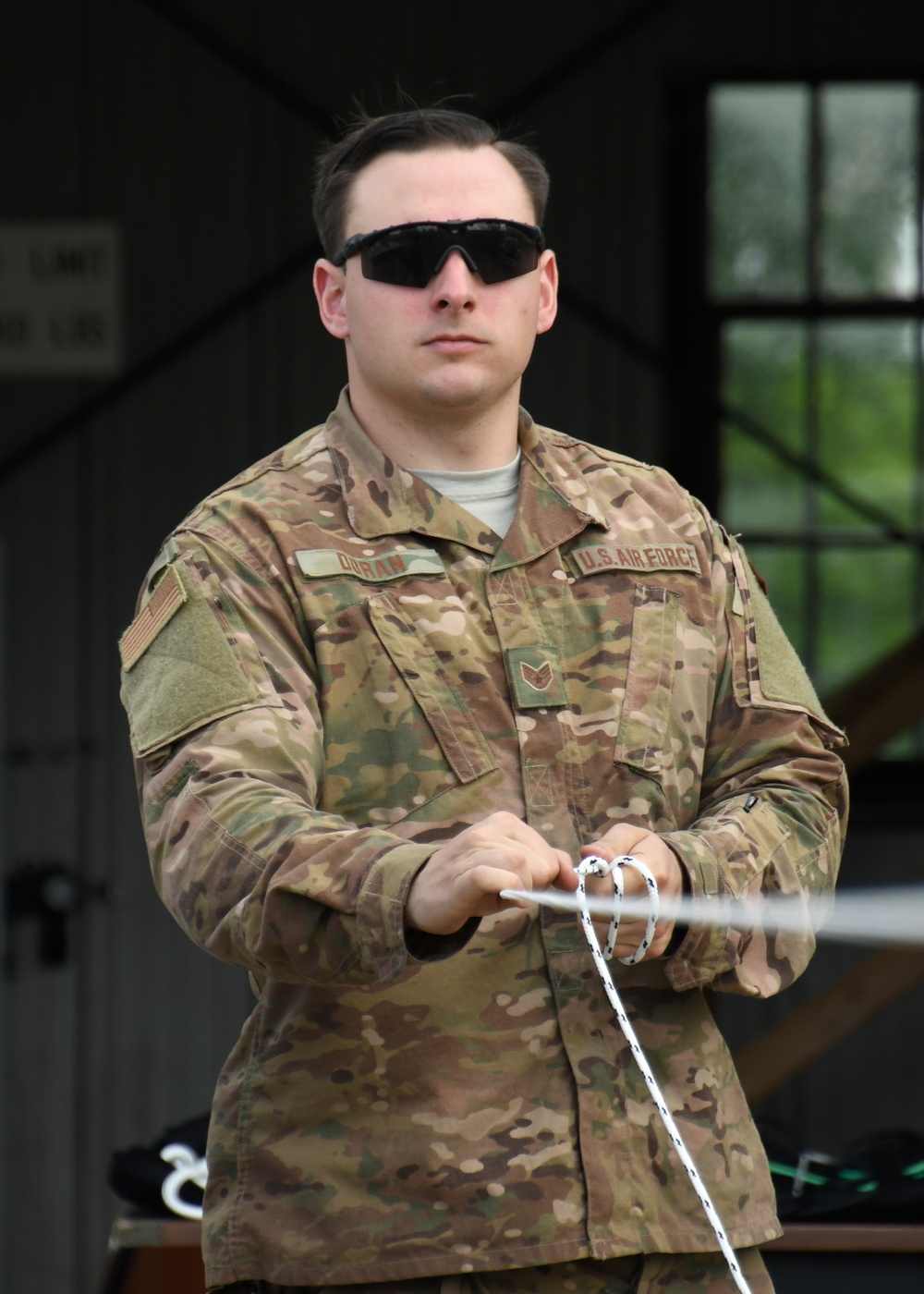 Explosive Ordnance Disposal technicians participate in a domestic operations round robin exercise