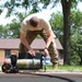 Explosive Ordnance Disposal technicians participate in a domestic operations round robin exercise