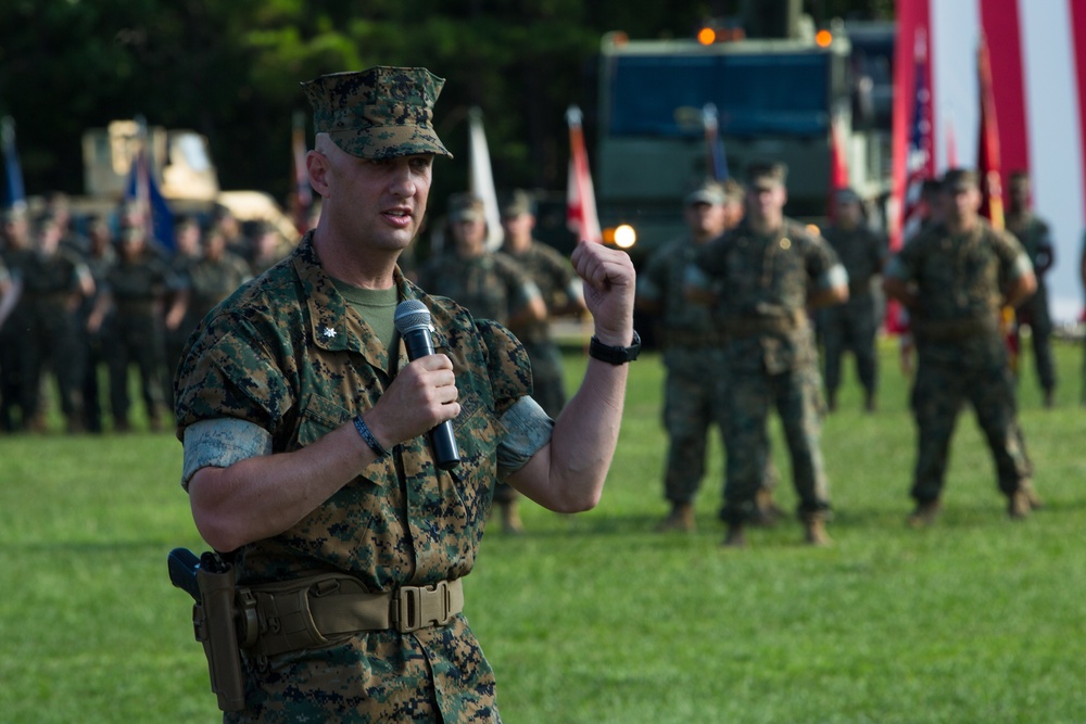 Combat Logistics Battalion 2 change of command