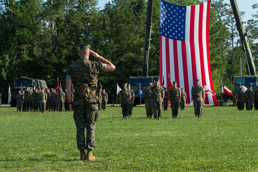 Combat Logistics Battalion 2 change of command