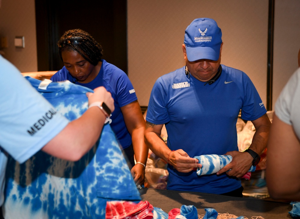 Family Support Leads Pack Swag Bags for Families