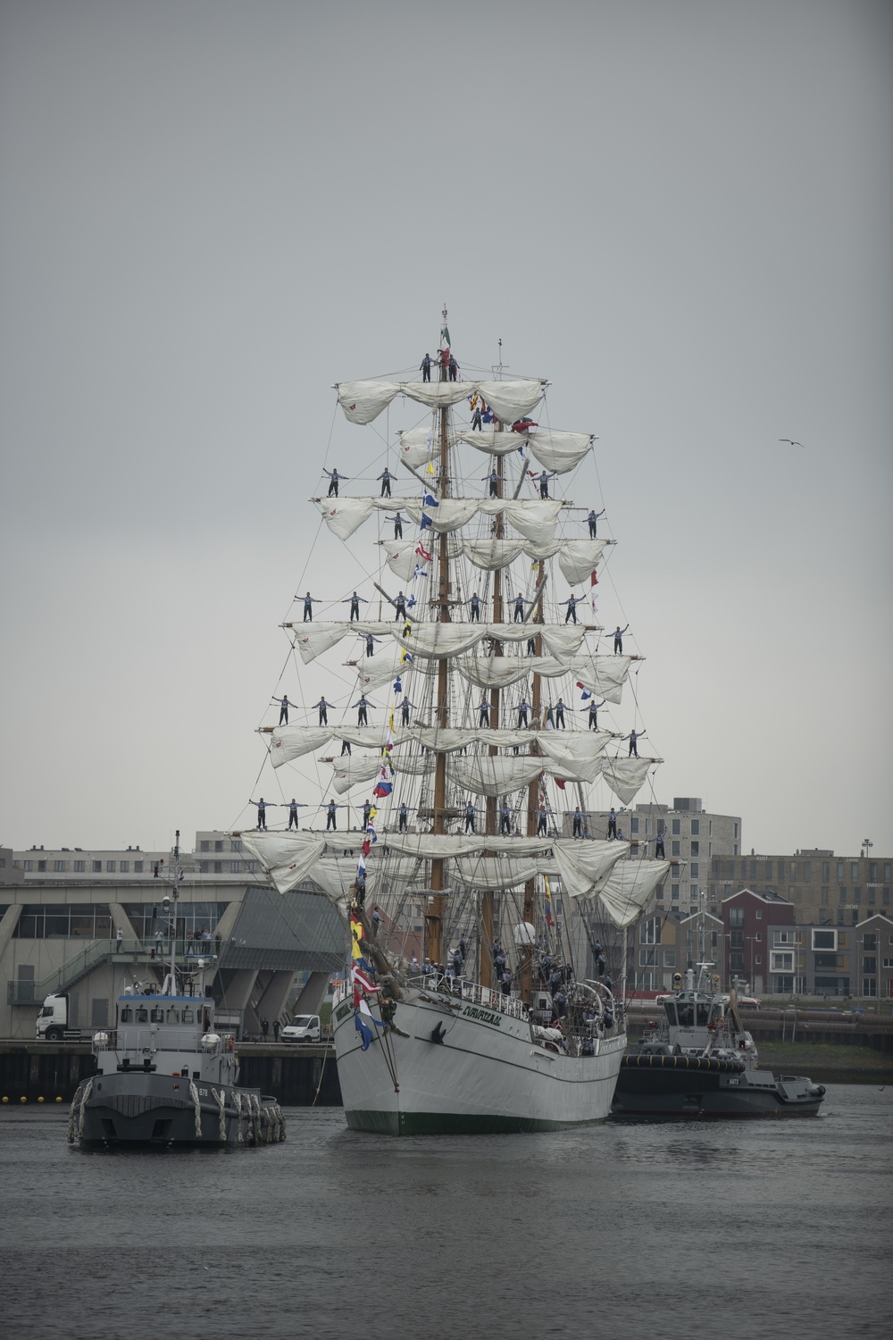 USCGC Eagle at Tall Ships Festival in the Netherlands