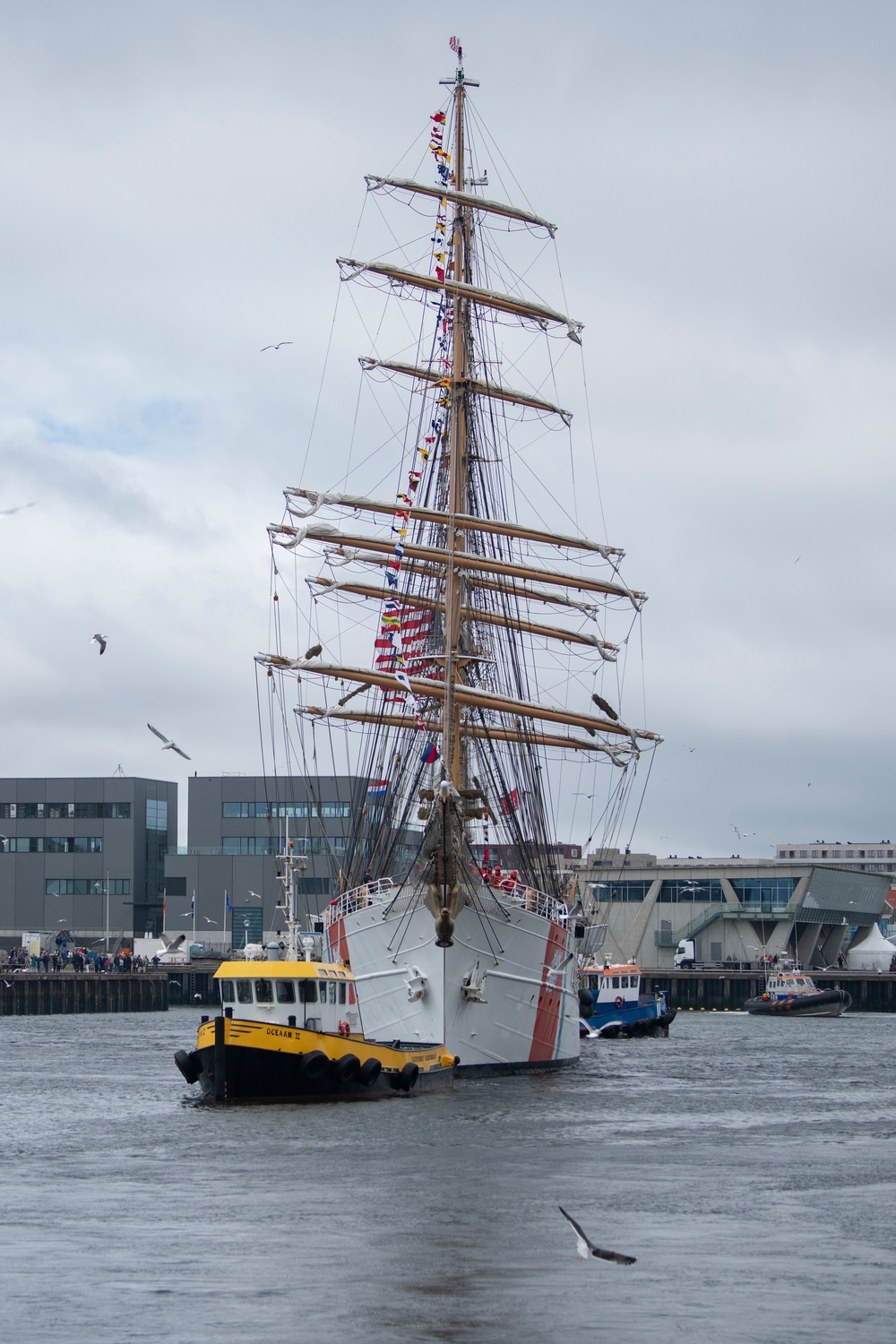 USCGC Eagle at Tall Ships Festival in the Netherlands
