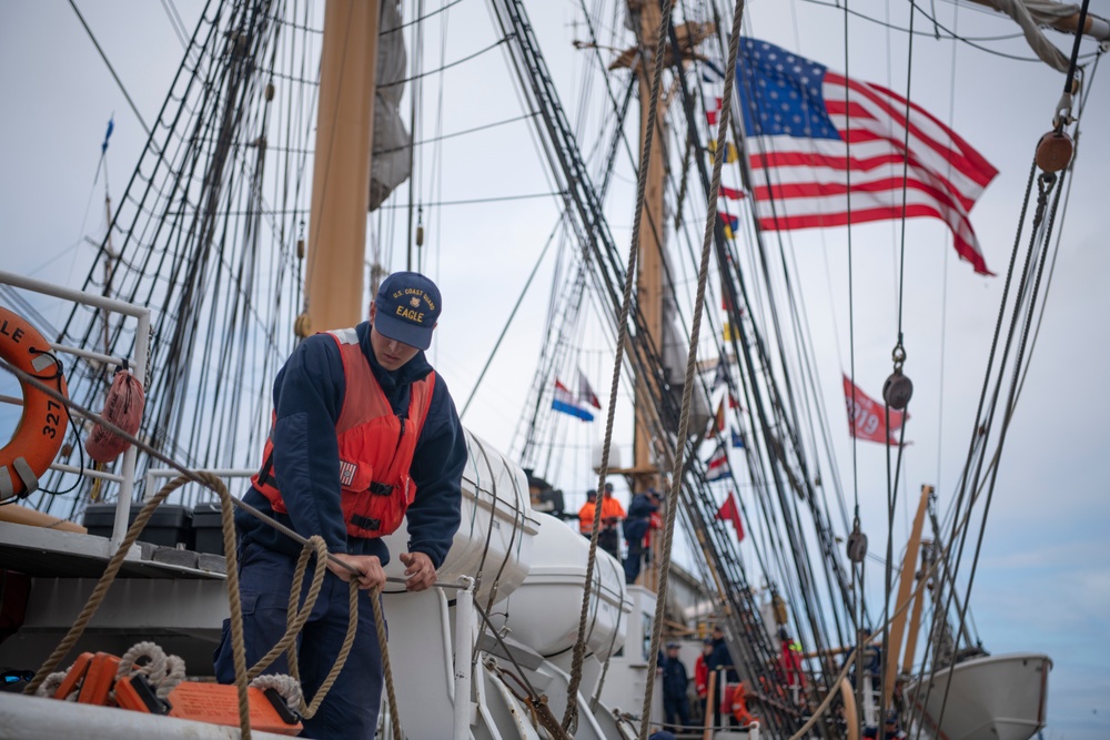 USCGC Eagle at Tall Ships Festival in the Netherlands
