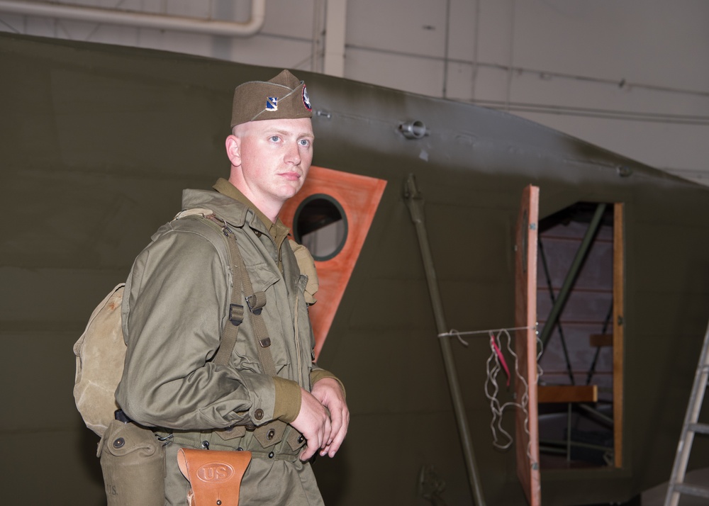 Whiteman AFB displays CG-4A WACO glider restoration at Wings Over Whiteman air and space expo
