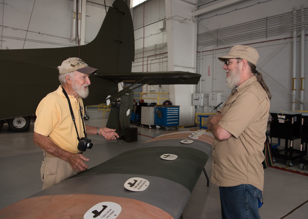 Whiteman AFB displays CG-4A WACO glider restoration at Wings Over Whiteman air and space expo