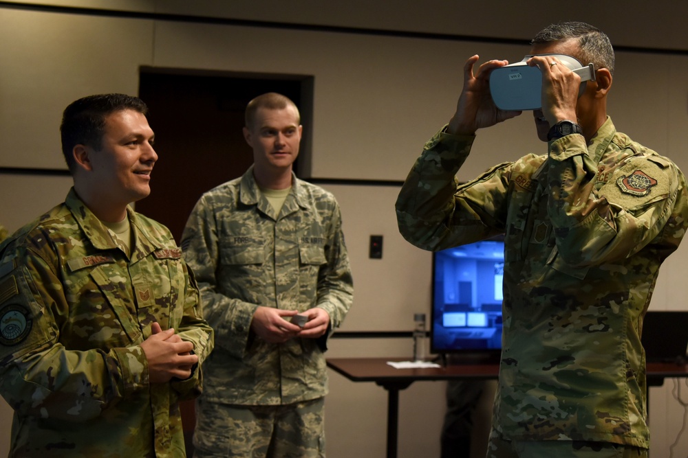 AMC command chief visits the U.S. Air Force Expeditionary Center