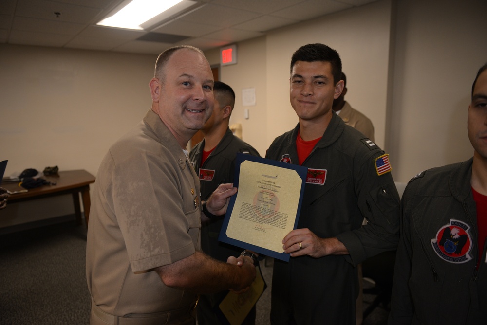 Awards Quarters for deserving Sailors