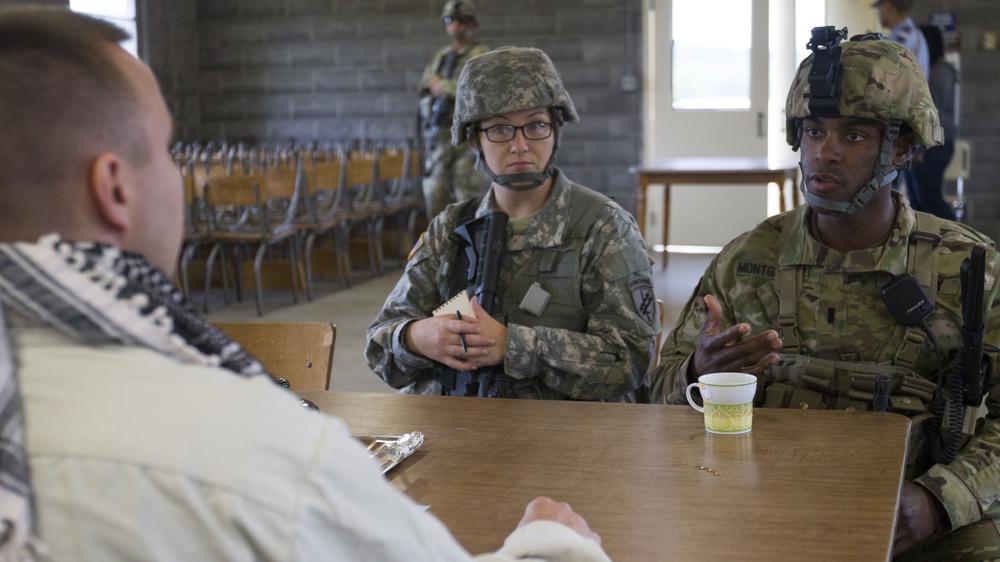 Civil Affairs Soldiers Train with Roleplaying Scenarios