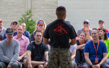 Key Leaders and Educators learn Marine Corps Martial Arts at the Martial Arts Center of Excellence