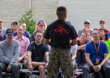 Key Leaders and Educators learn Marine Corps Martial Arts at the Martial Arts Center of Excellence