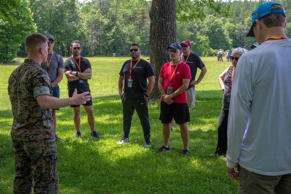 Key Leaders and Educators learn about patrolling during Educators Workshop