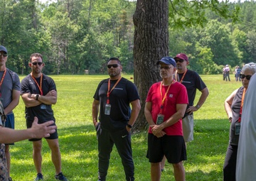 Key Leaders and Educators learn about patrolling during Educators Workshop