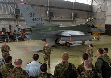 European partnership flight visits Spangdahlem