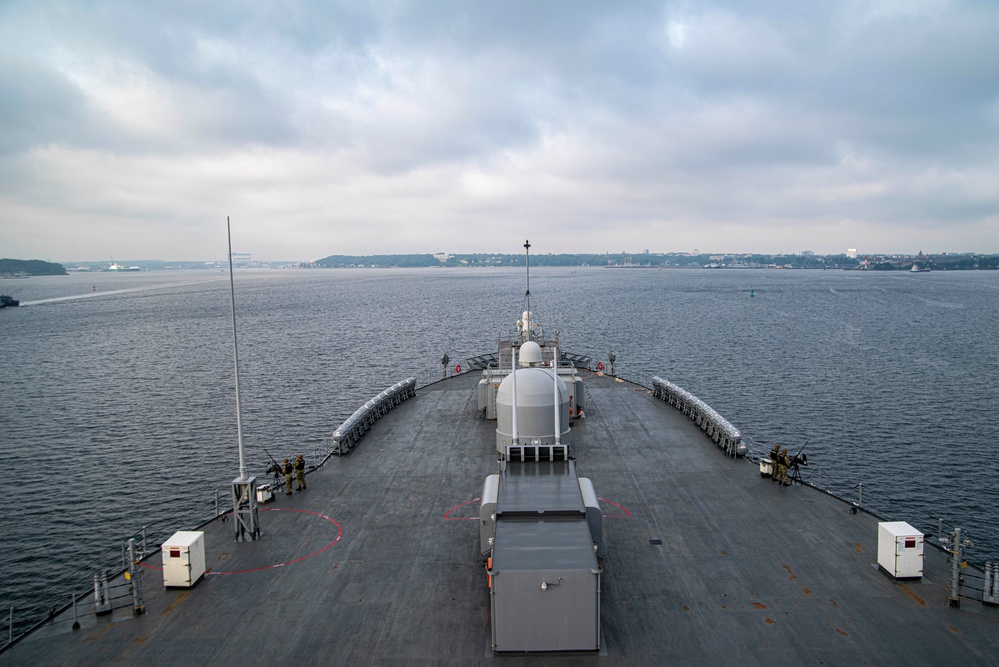 USS Mount Whitney (LCC 20) BALTOPS 2019 Return to Kiel