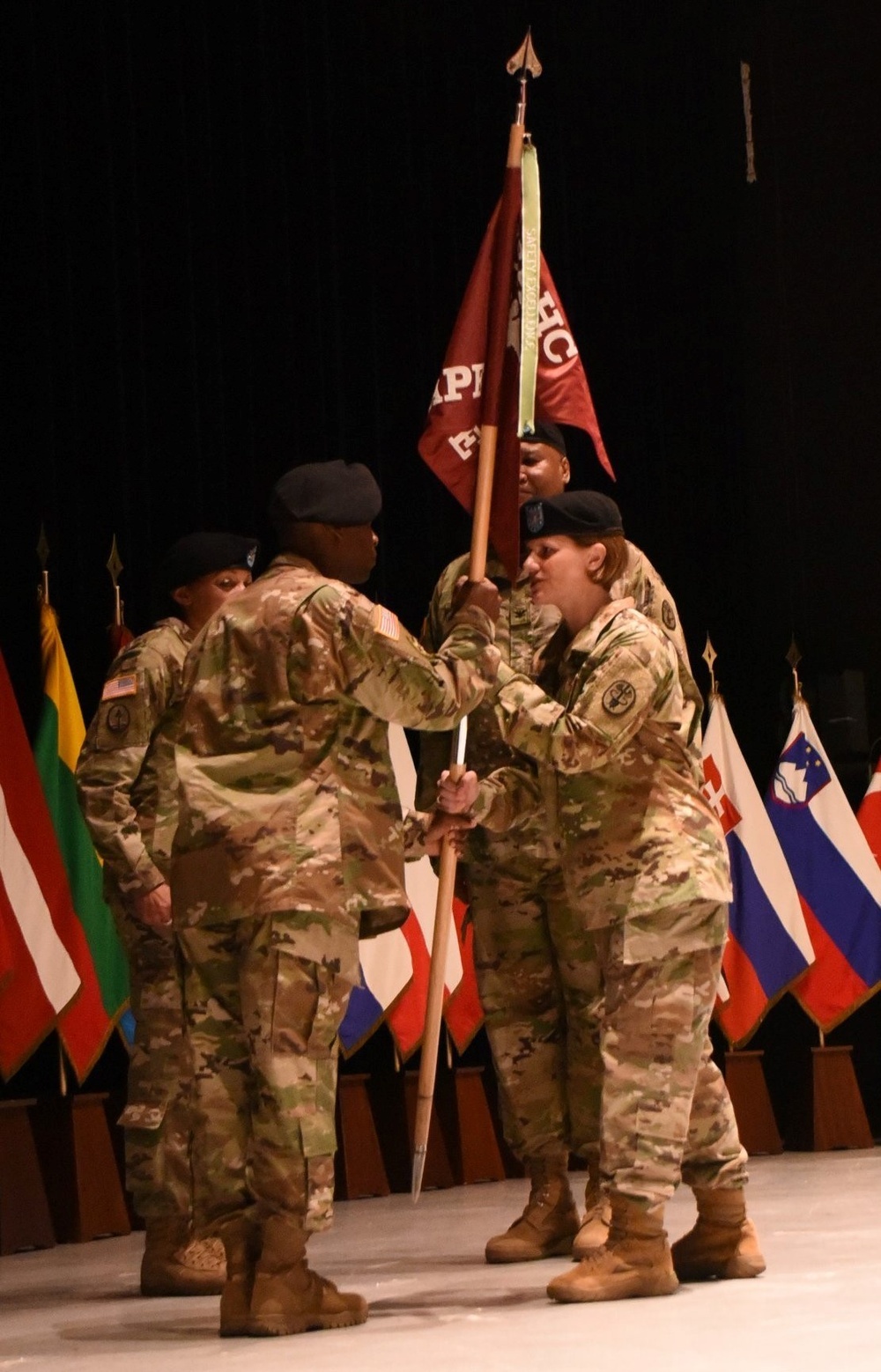 COL Kathleen Spangler assumes command of SHAPE Healthcare Facility, Brussels Army Health Clinic